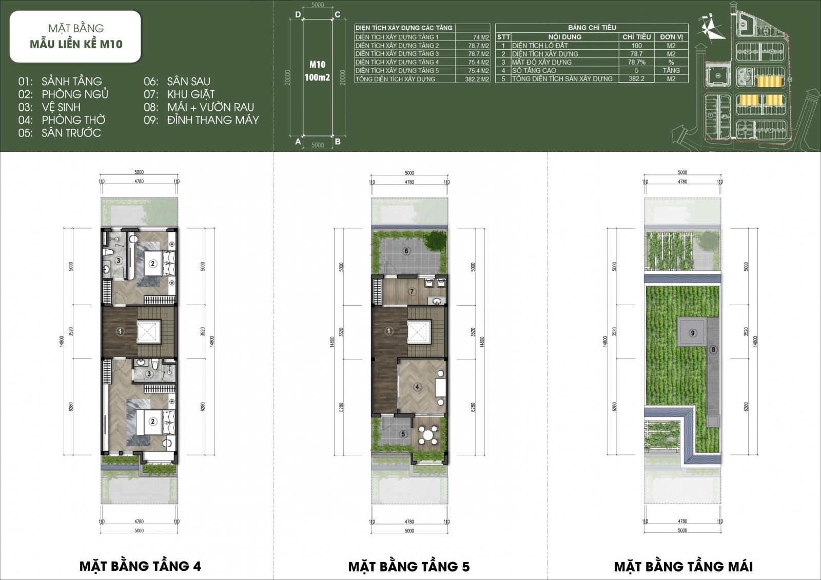 thiết kế căn M10 - Green Little Town