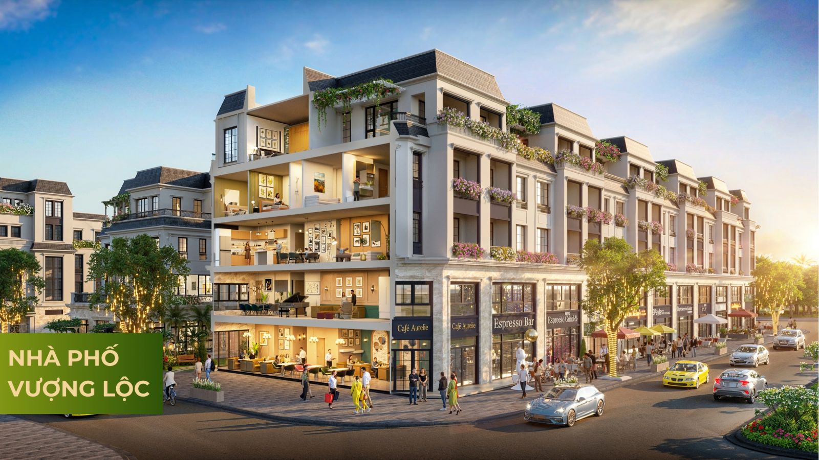 căn mẫu shophouse Green Little Town