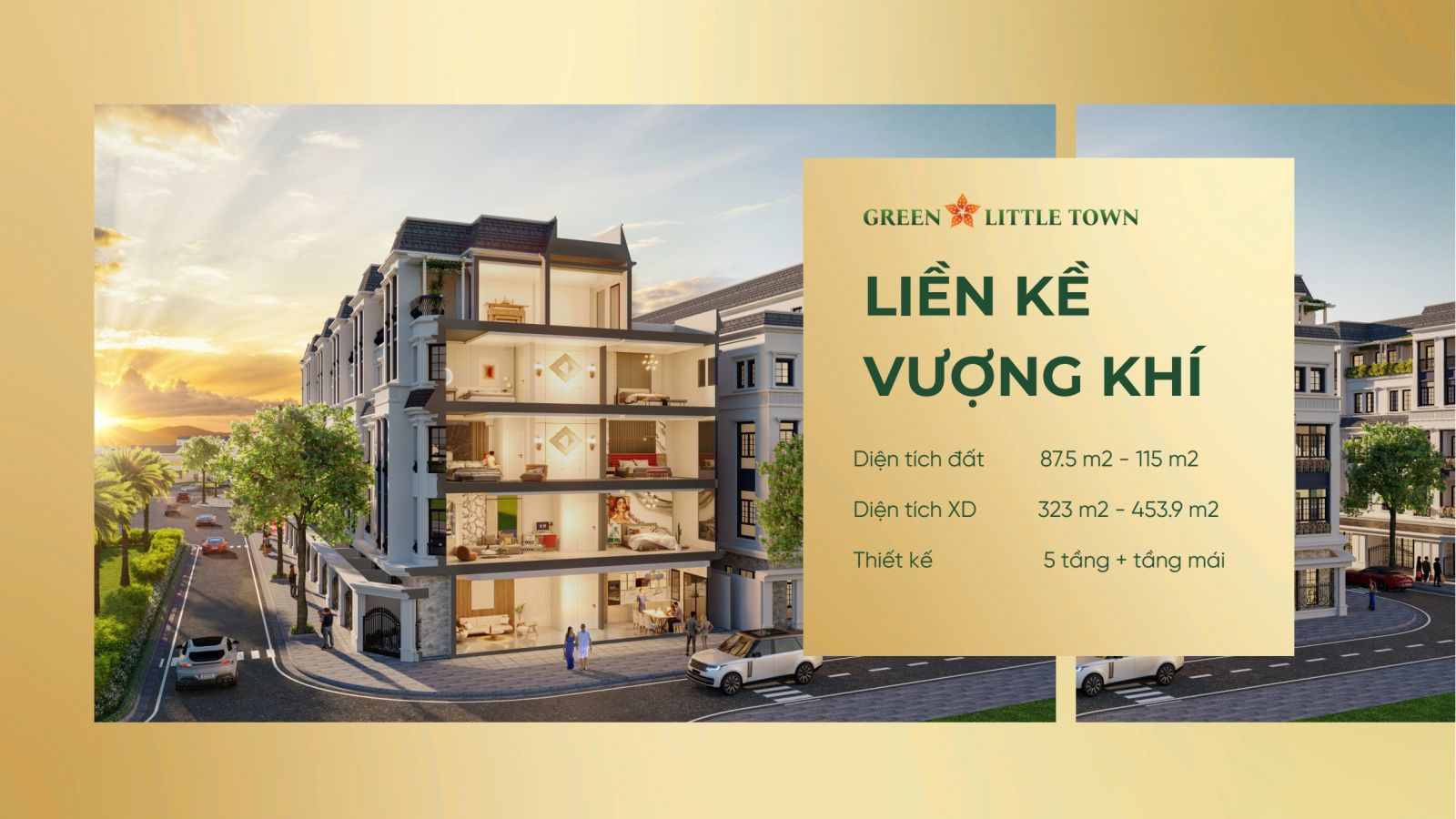 căn mẫu liền kề green little town